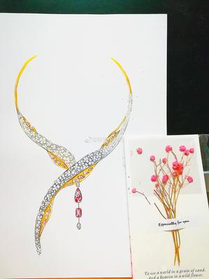 珠寶手繪姐 用畫(huà)筆點(diǎn)亮珠寶設(shè)計(jì)的璀璨世界