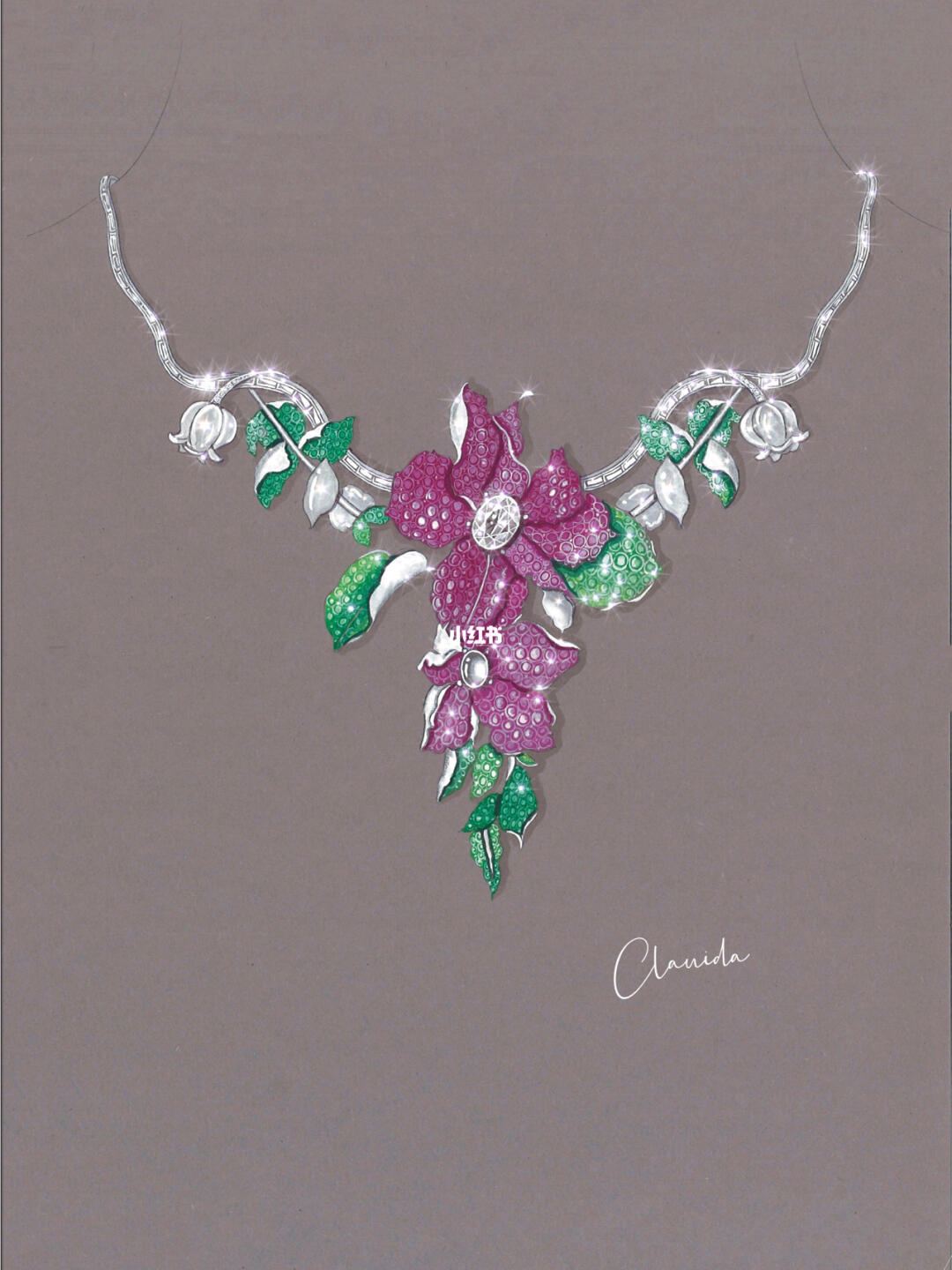 原創(chuàng)珠寶首飾設(shè)計(jì)——暗香浮動(dòng)94